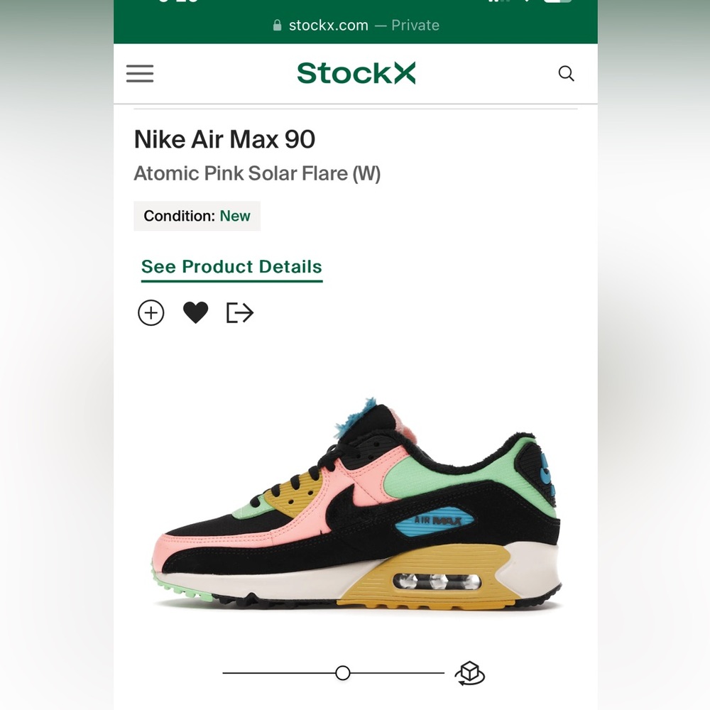 Nike Air Max 90
Atomic Pink Solar Flare (W)